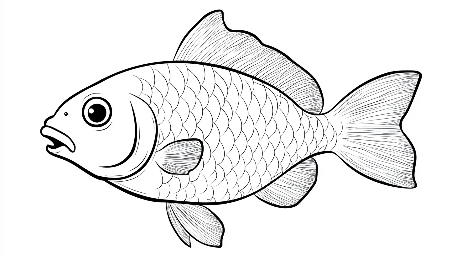 coloriage Poisson a imprimer 1