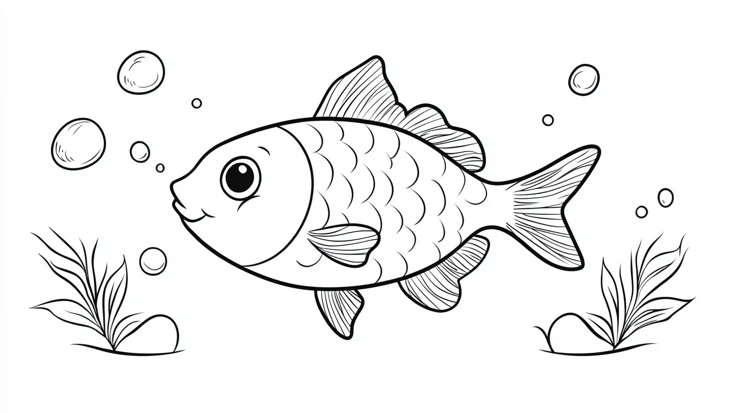 coloriage Poisson gratuit 3