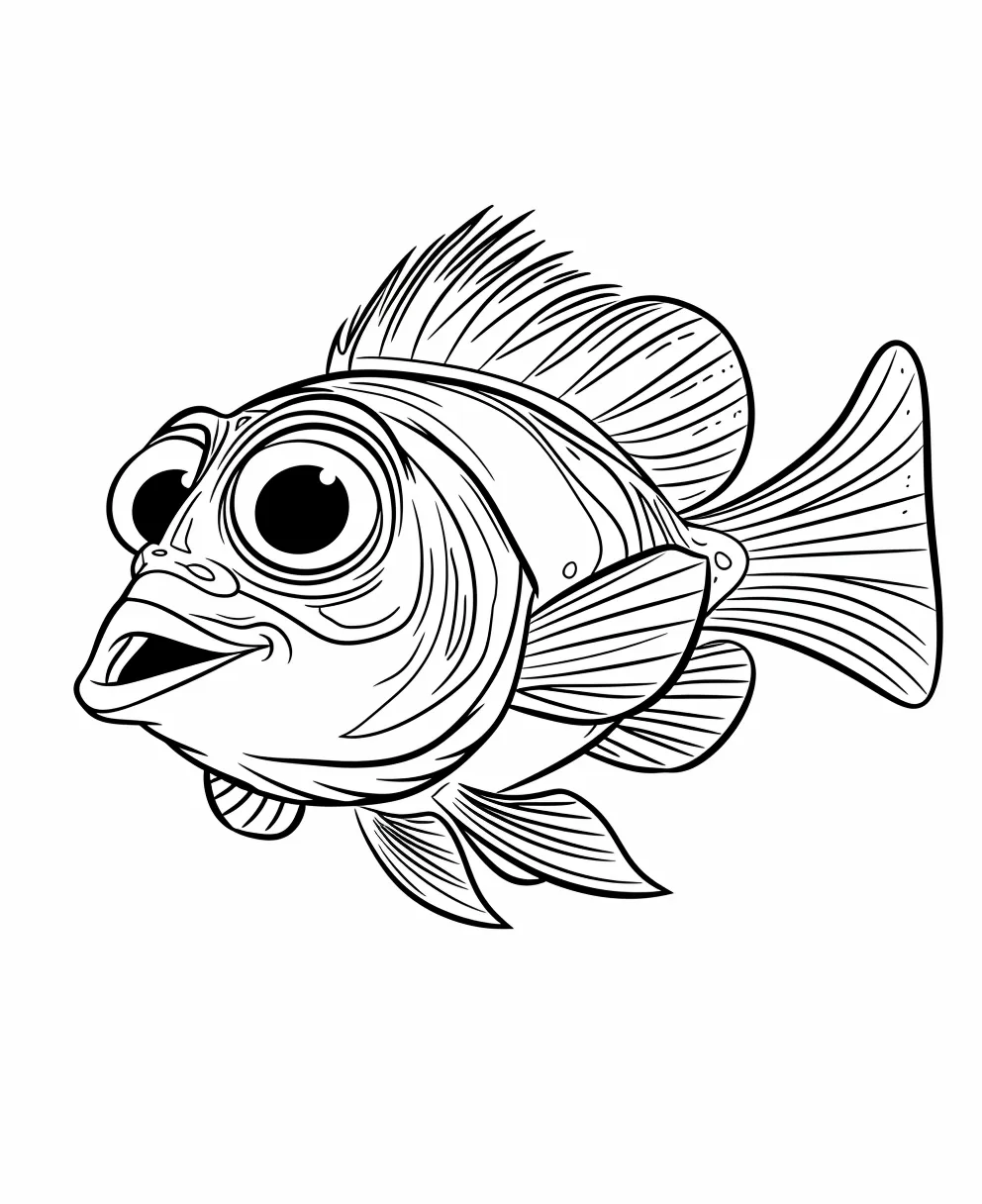 coloriage Poisson pour enfant de 7 ans 2