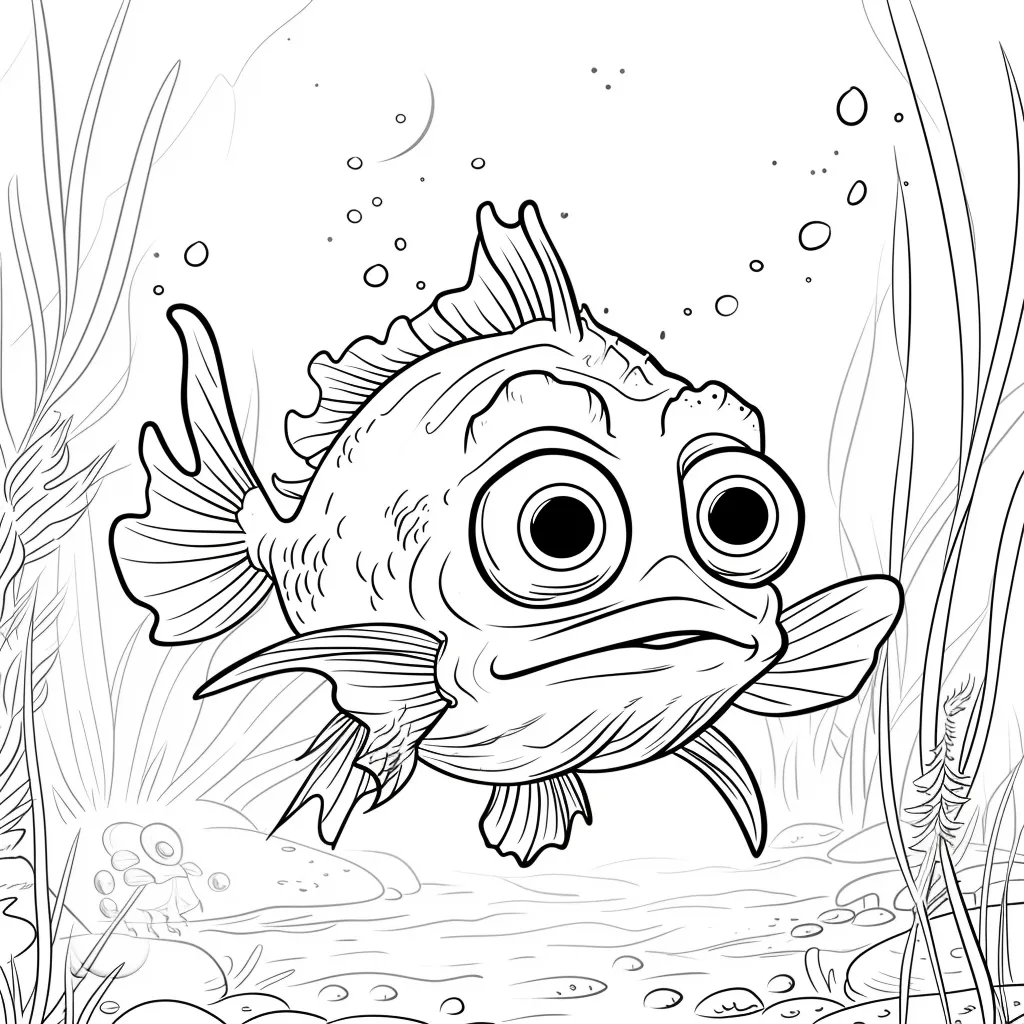 coloriage Poisson pour enfants