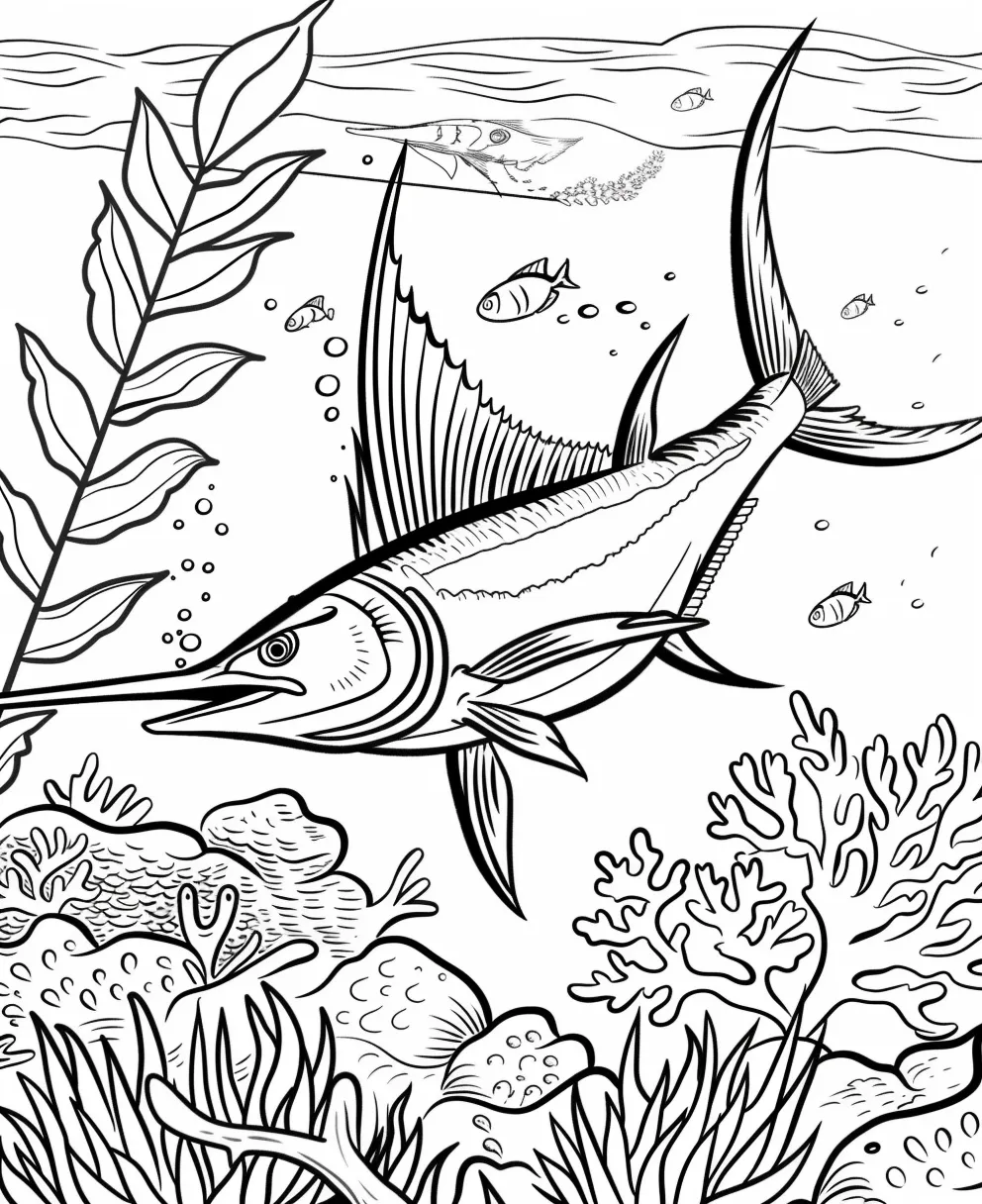 coloriage Poisson pour enfants 1