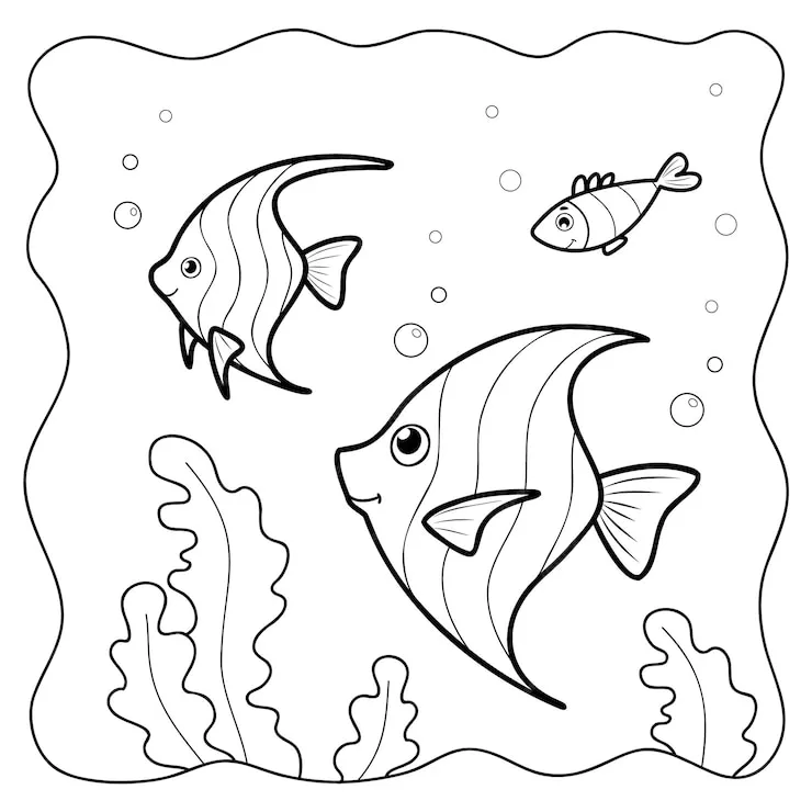 coloriage Poisson à imprimer