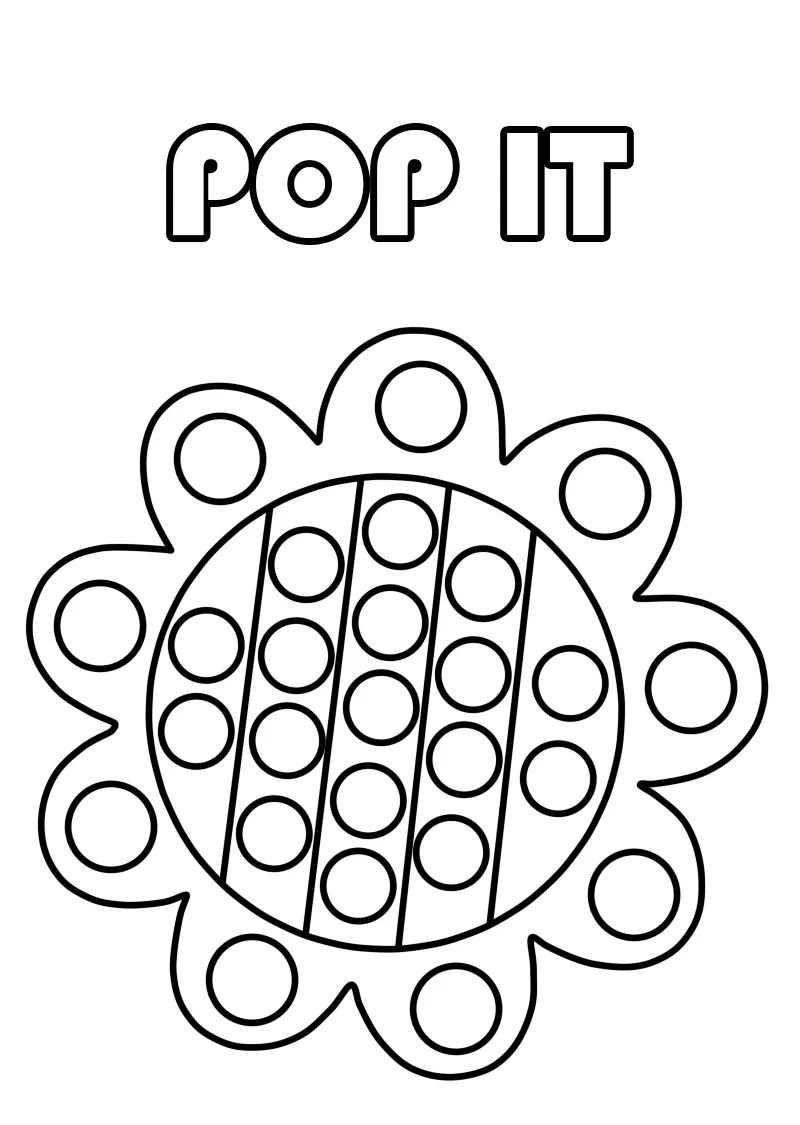 coloriage Pop it et decoupage a imprimer gratuit