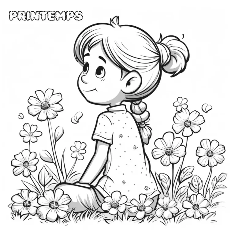 Coloriage Printemps
