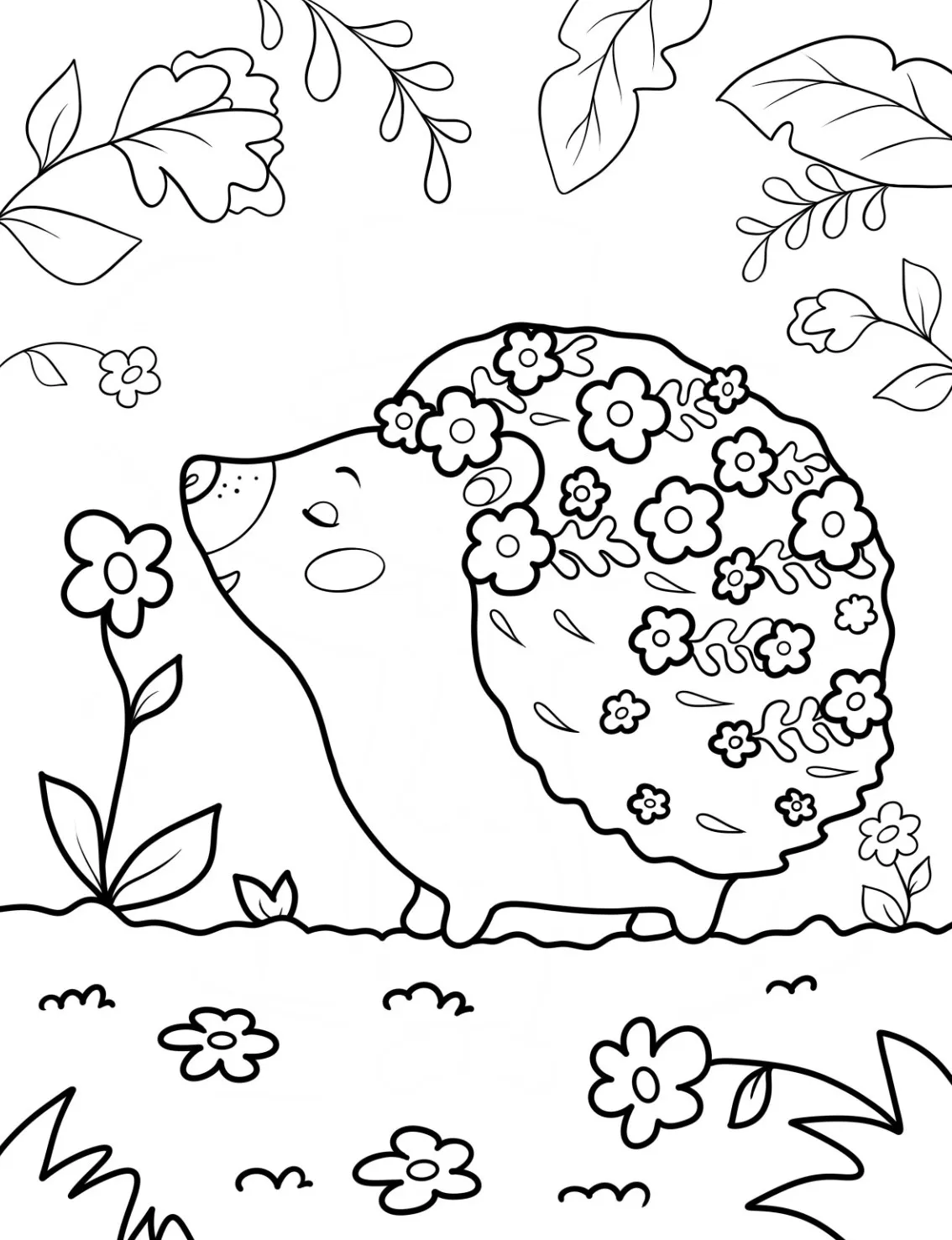 a imprimer coloriage Printemps gratuit 1