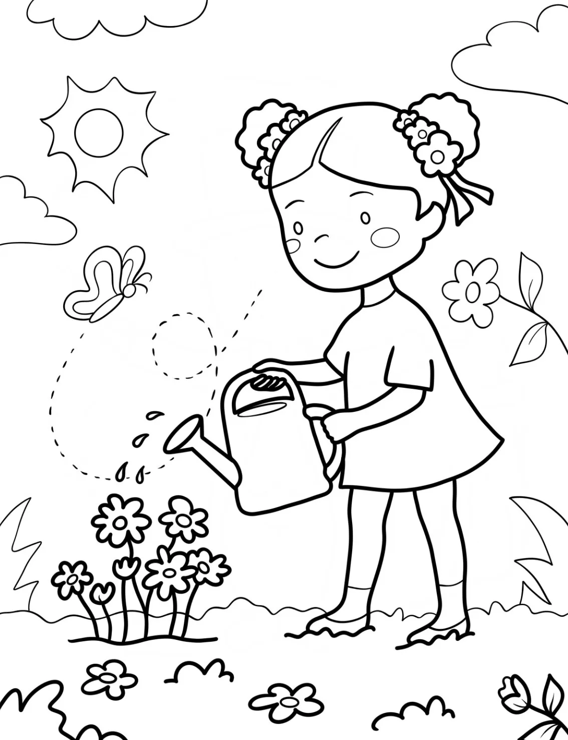 coloriage Printemps gratuit