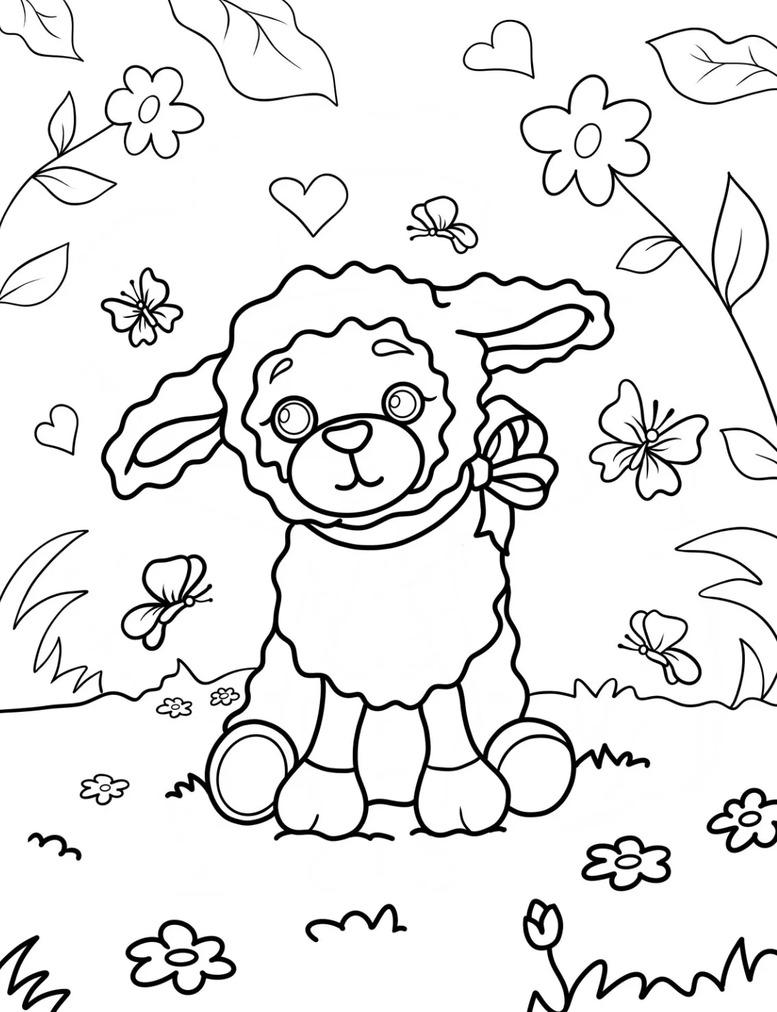 coloriage Printemps à imprimer pdf 1