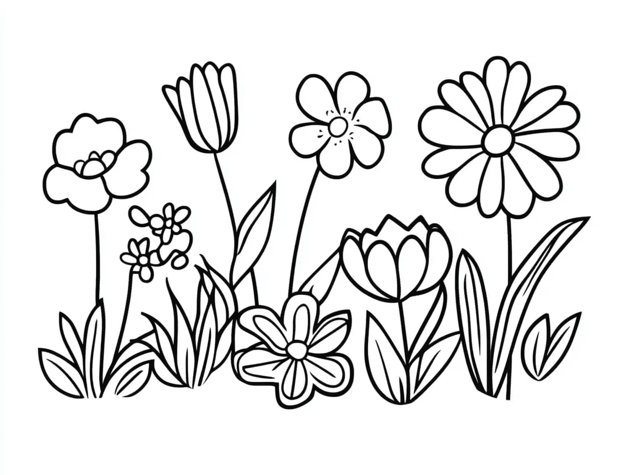 coloriage Printemps à imprimer gratuitement