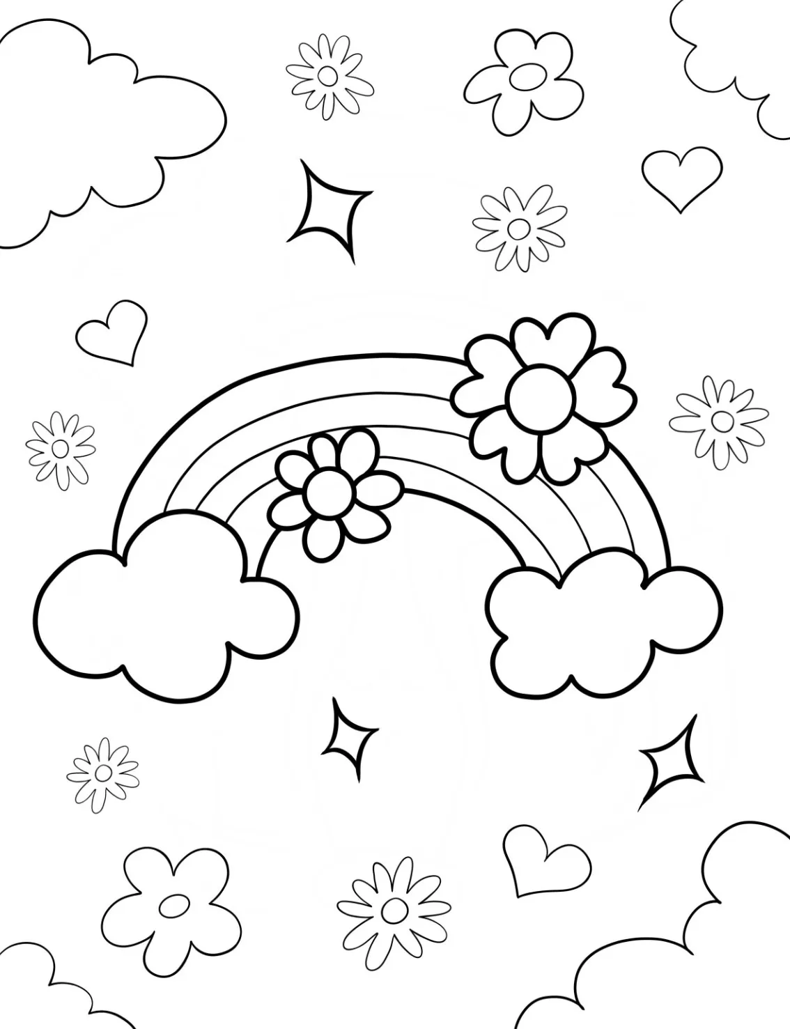 coloriage Printemps pour enfants à imprimer