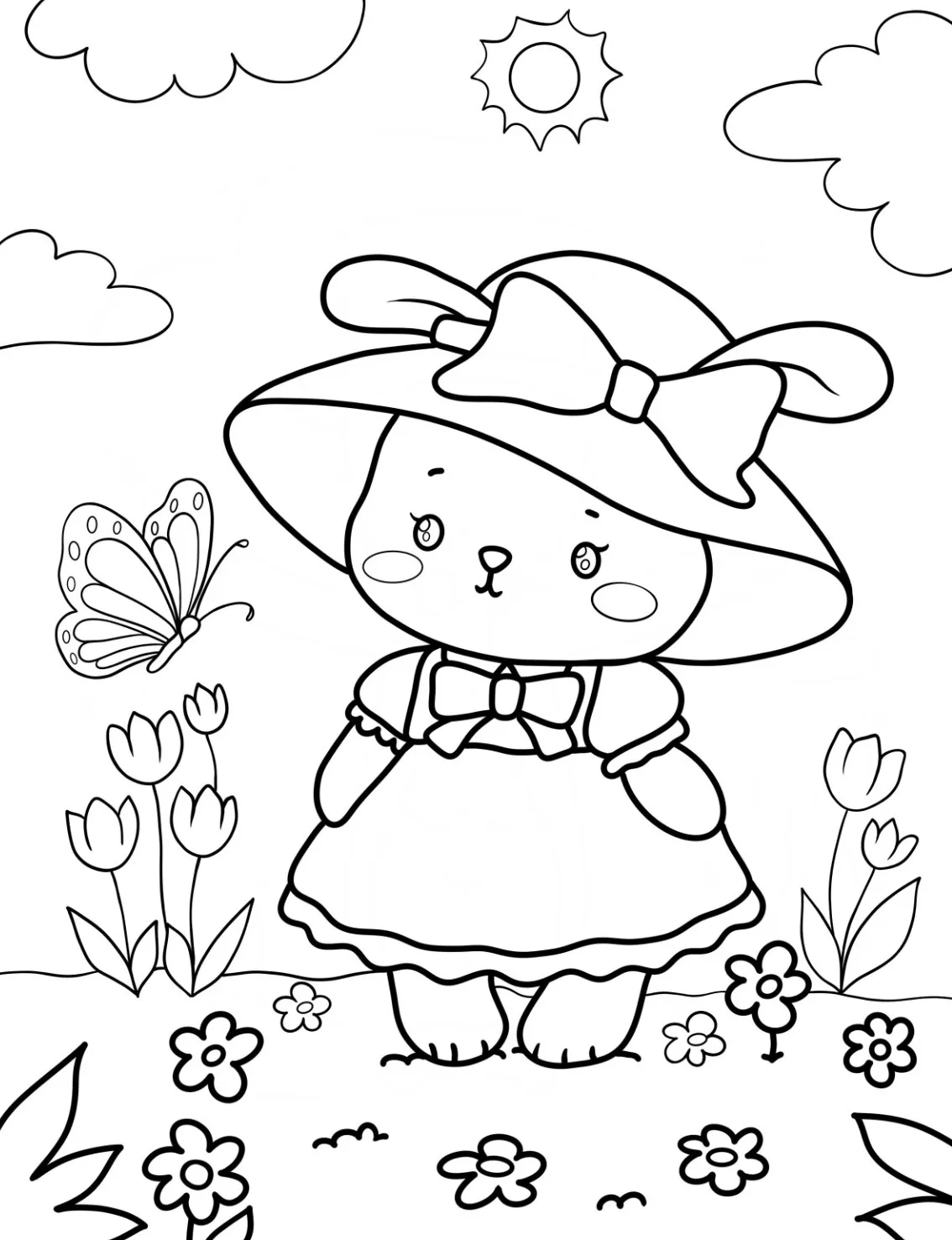 coloriage Printemps a imprimer