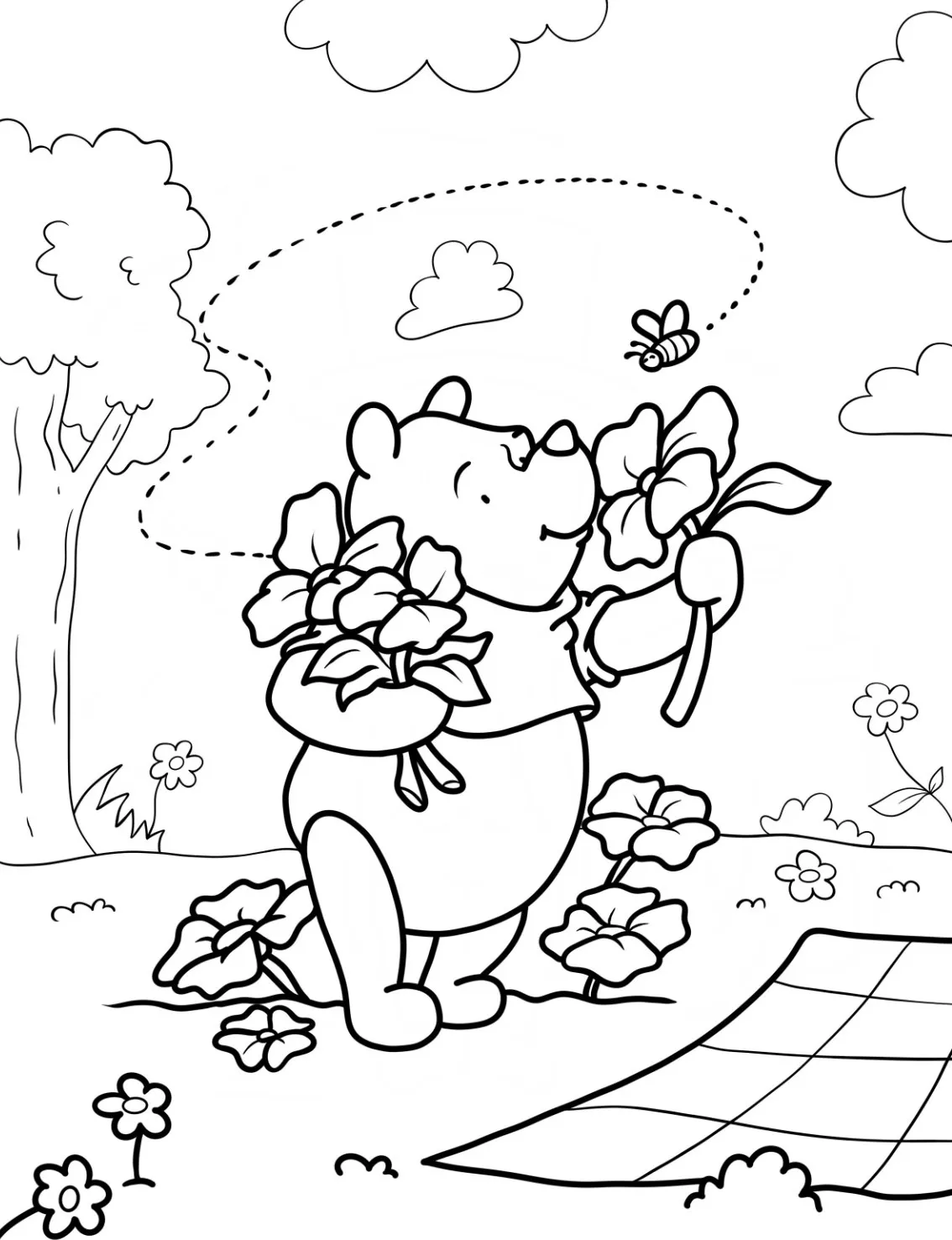 coloriage Printemps pour enfant de 3 ans 1