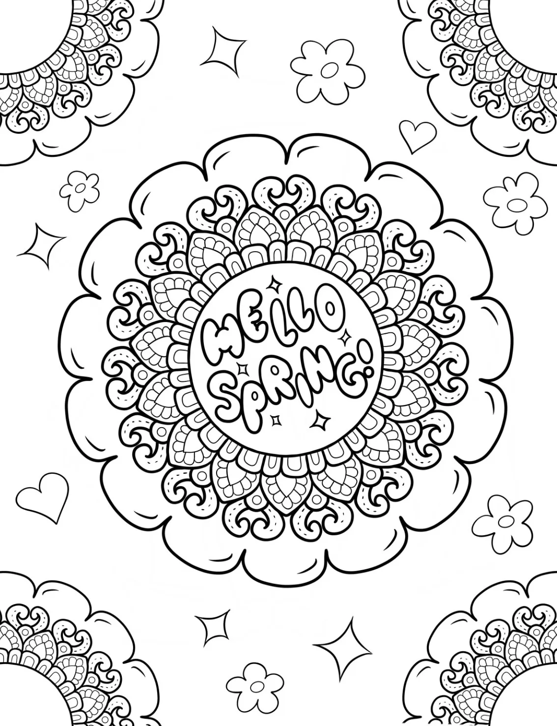 coloriage Printemps a colorier en ligne