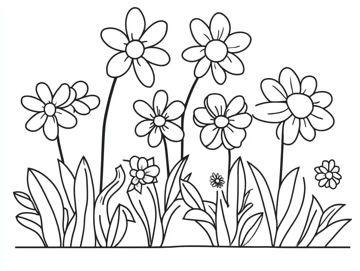 coloriage Printemps gratuit à imprimer 1