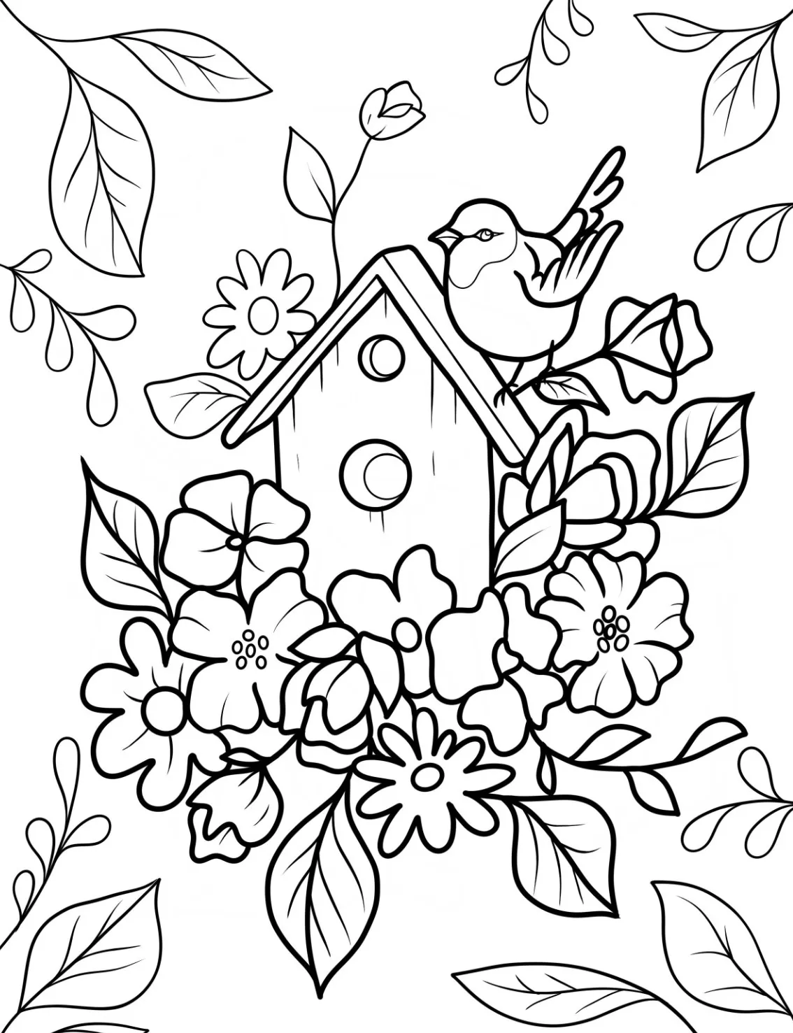 coloriage Printemps à imprimer pdf gratuit