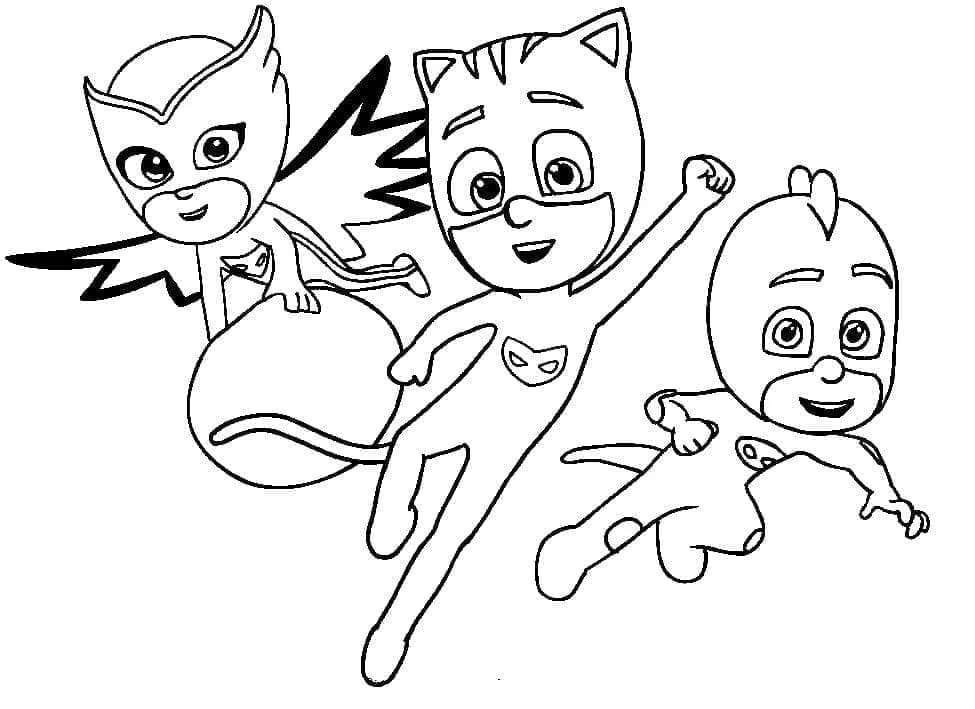 image de coloriage Pyjamasque pour enfant 2