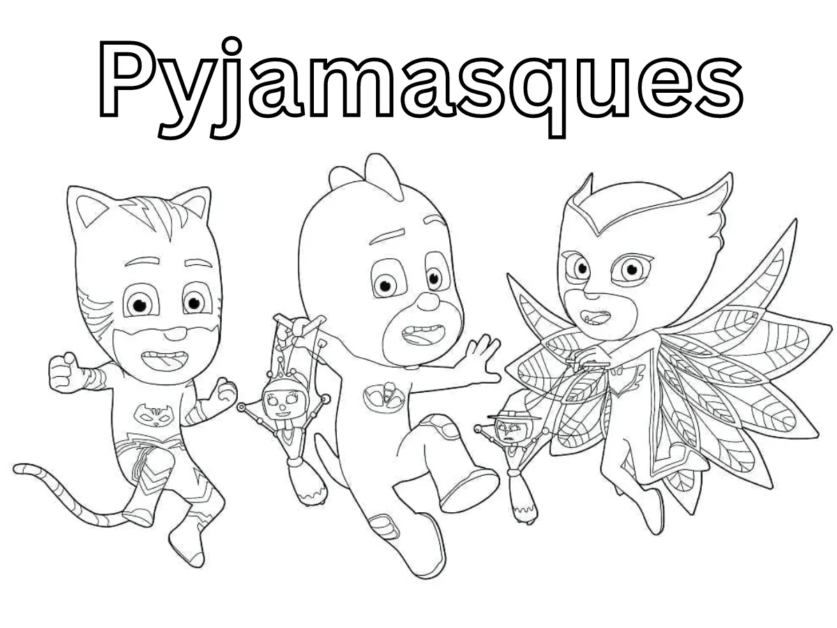 38+ PJ Mask Para Colorear: Yoyo, Bibou, Gluglu & Co. en acción