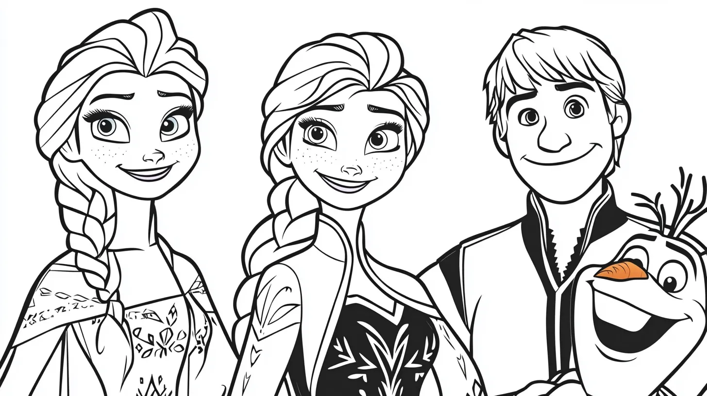 coloriage Reine Des Neiges en ligne