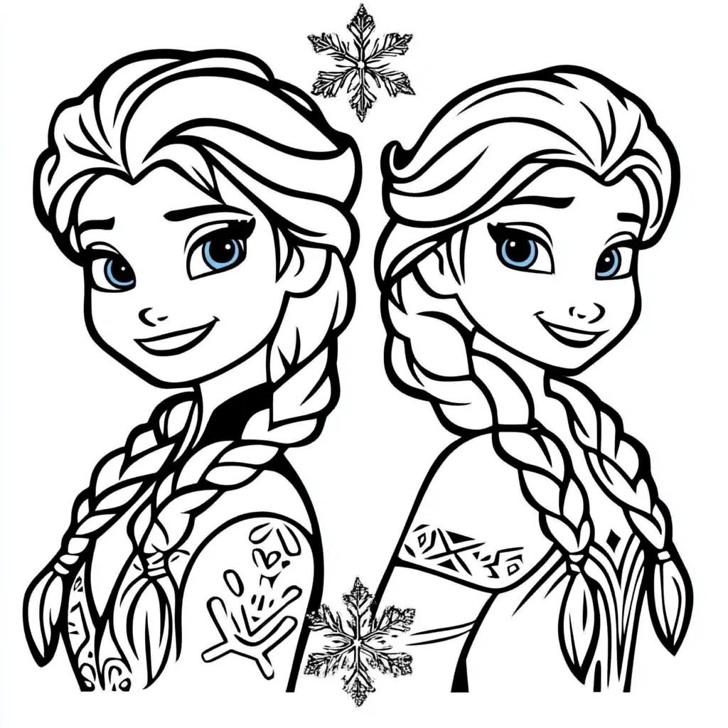 coloriage Reine Des Neiges à imprimer gratuitement 1