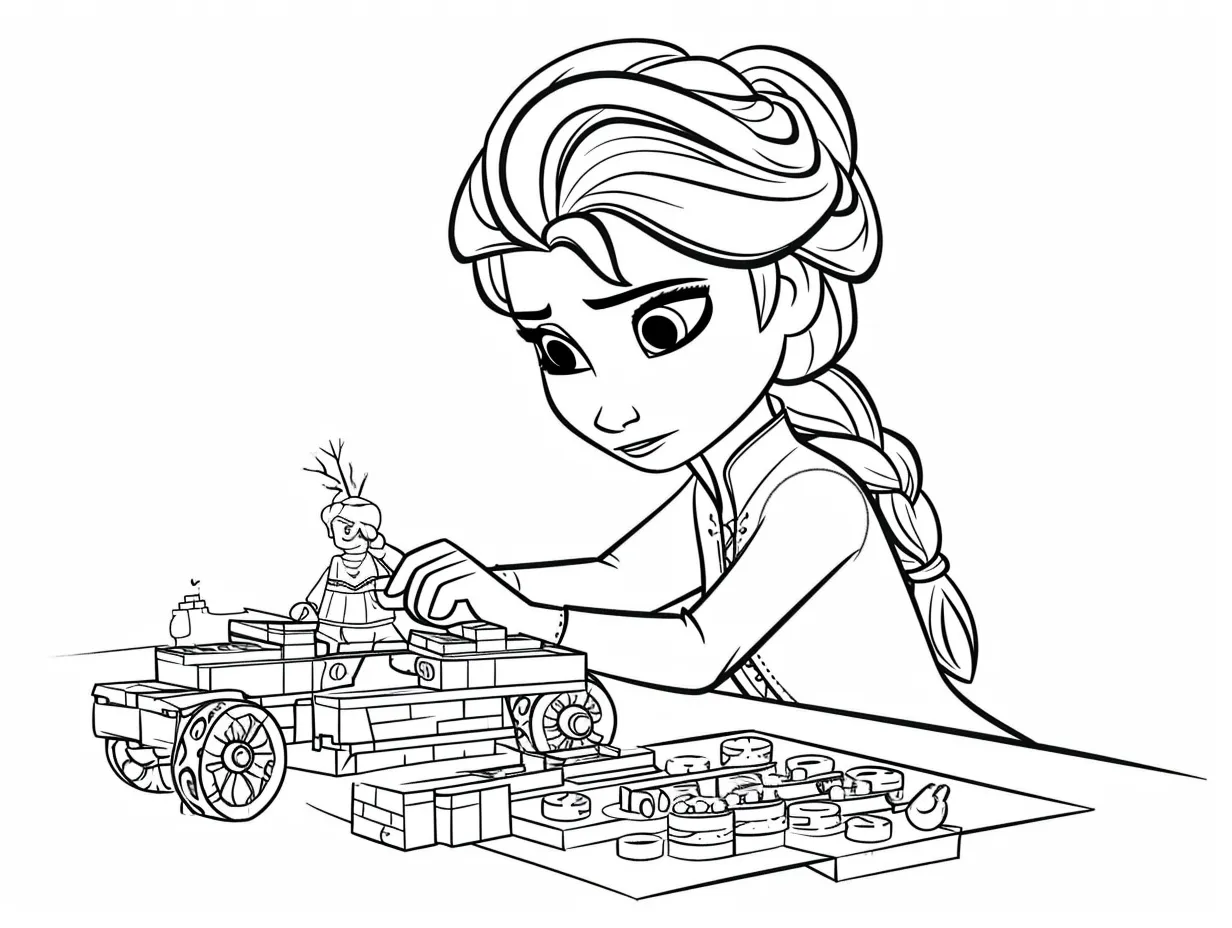 imprimer coloriage Reine Des Neiges gratuit