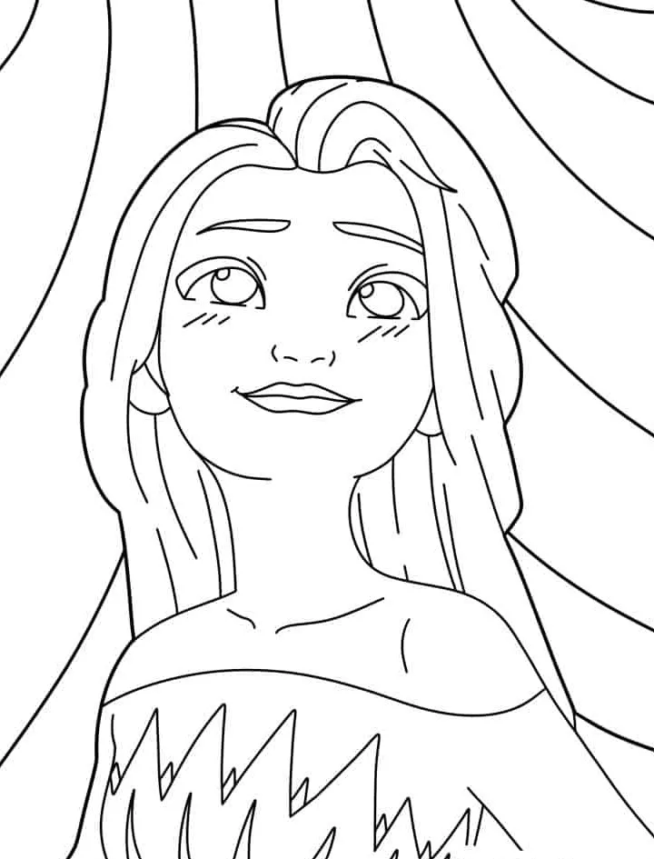 coloriage Reine Des Neiges pour enfant de 10 ans