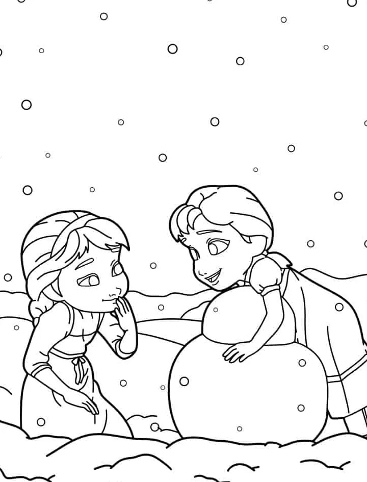 coloriage Reine Des Neiges pour enfant a imprimer gratuit