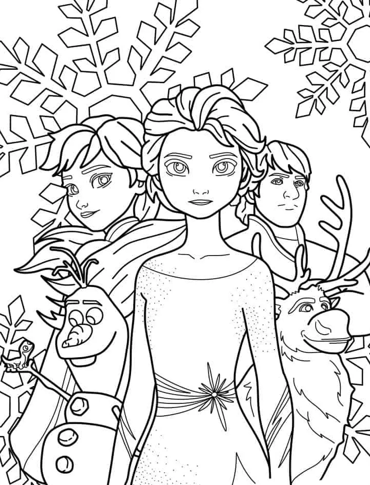 coloriage Reine Des Neiges et dessin a imprimer