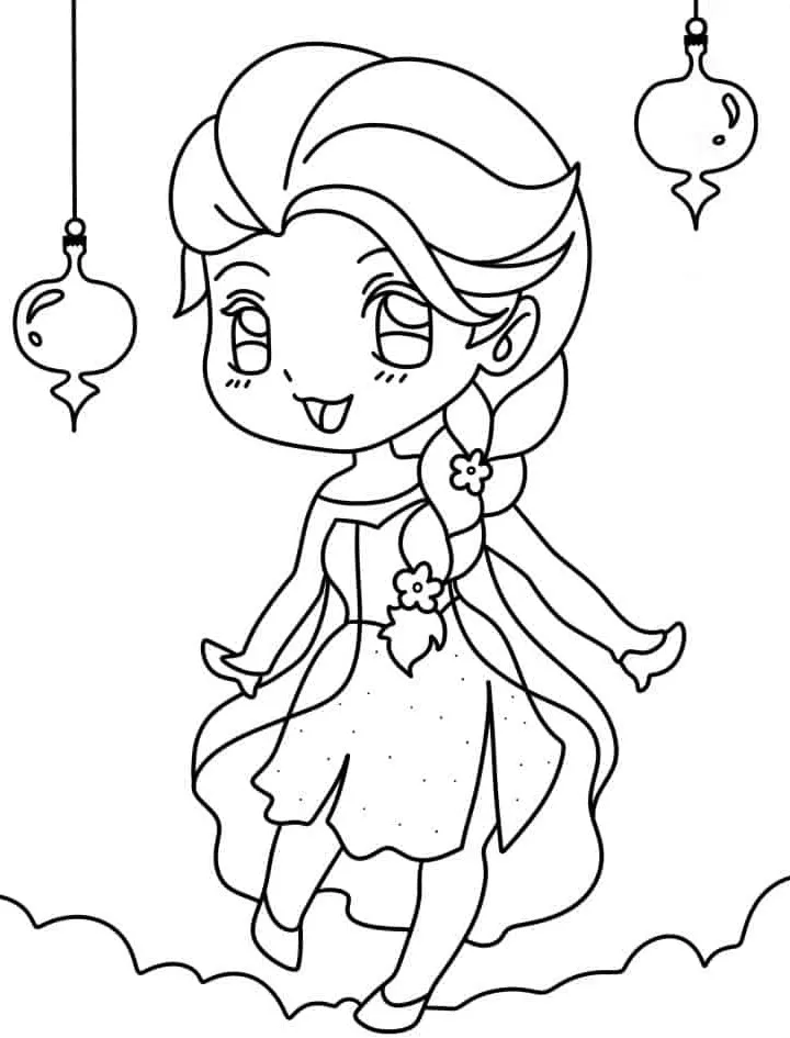 coloriage Reine Des Neiges de pour enfants 1