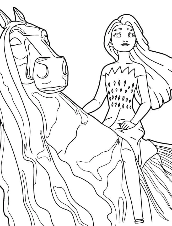 image pour coloriage Reine Des Neiges enfant 1