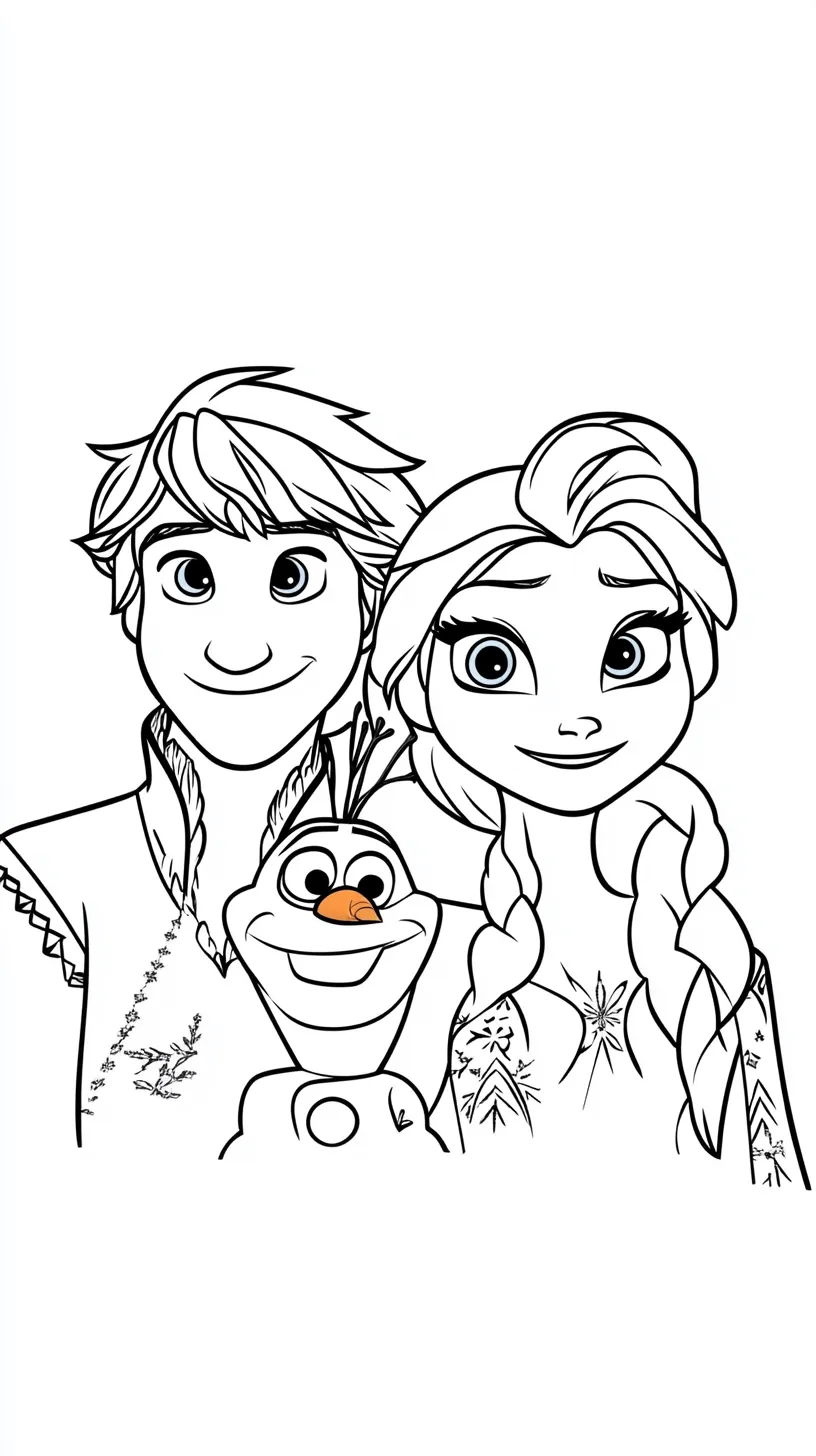 coloriage Reine Des Neiges de pour enfants