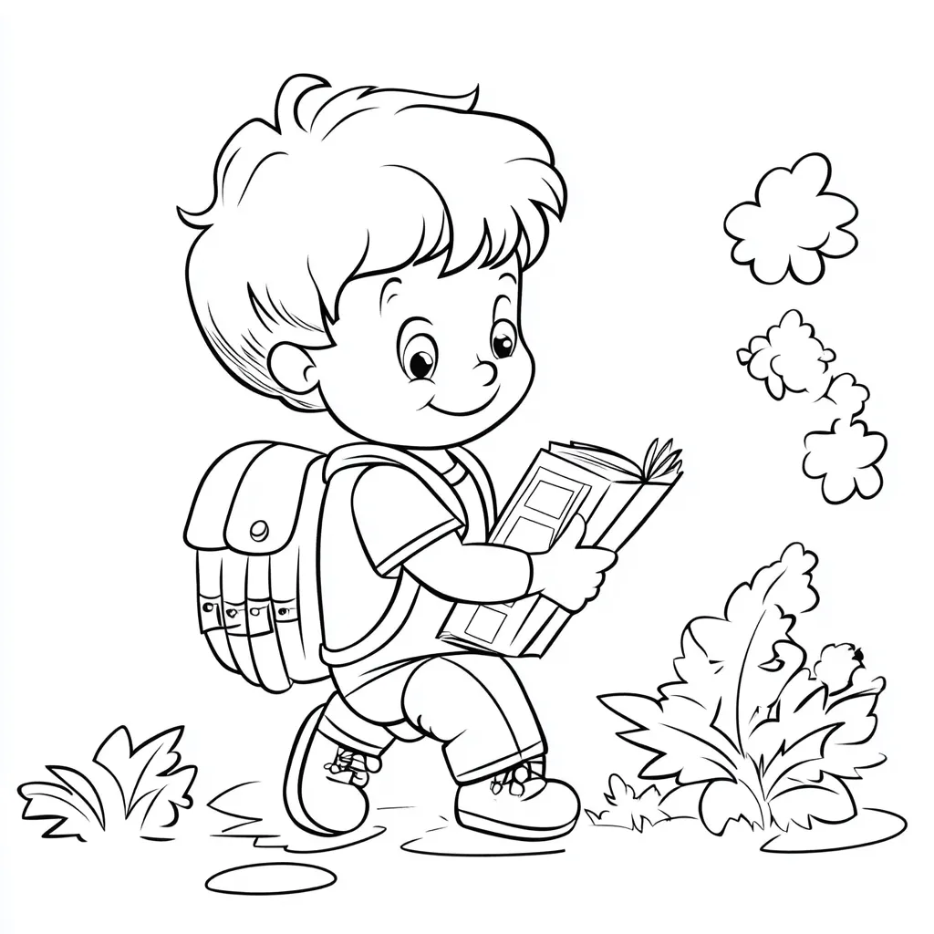 coloriage Rentrée Scolaire gratuit a imprimer