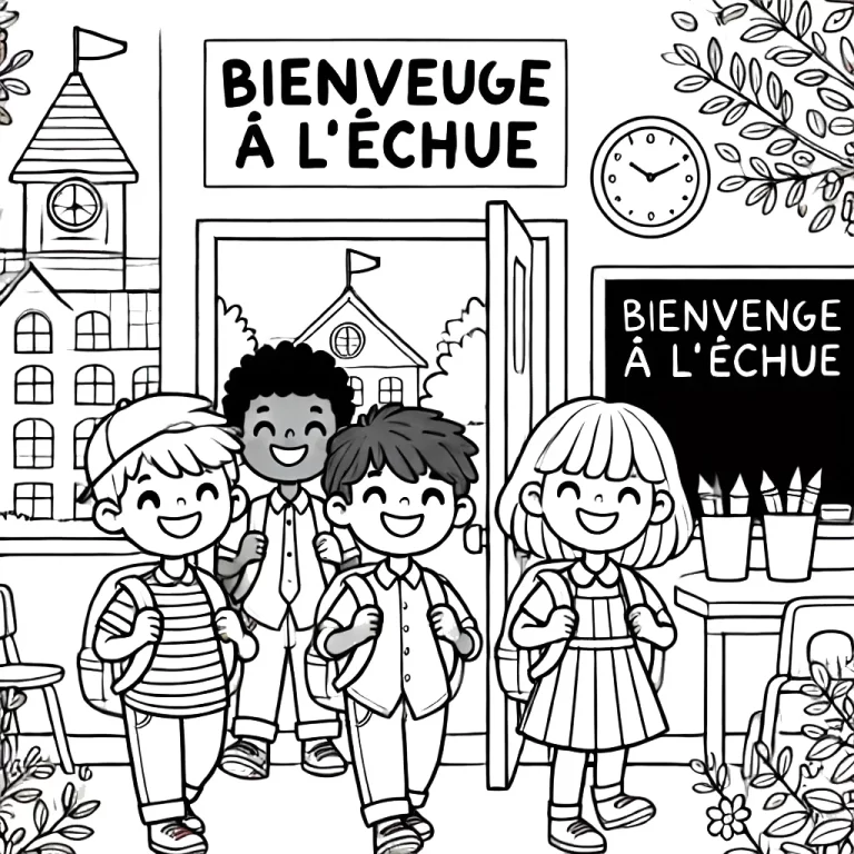 Coloriage Rentrée Scolaire