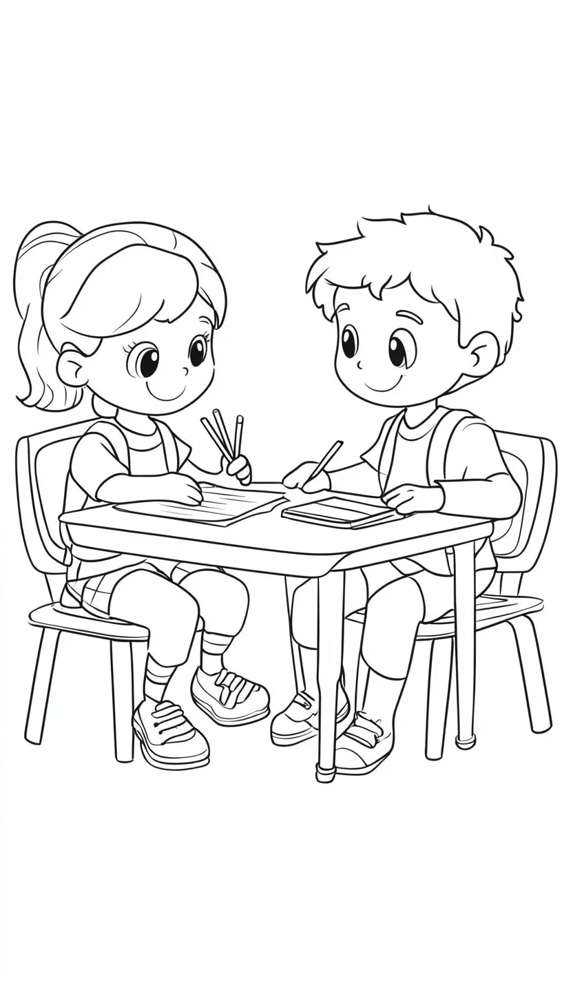 coloriage Rentrée Scolaire en ligne pour enfant