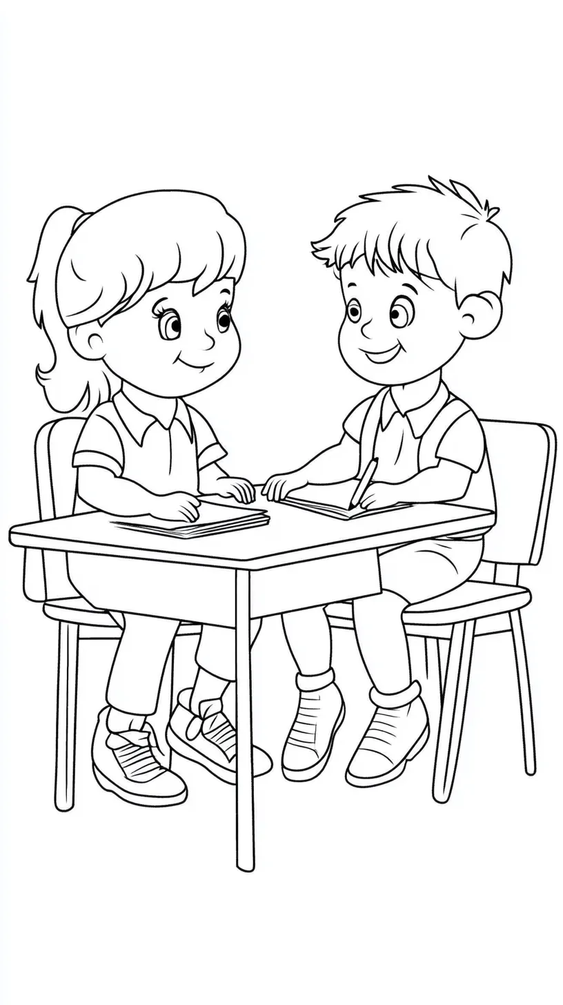 coloriage Rentrée Scolaire a dessiner en ligne