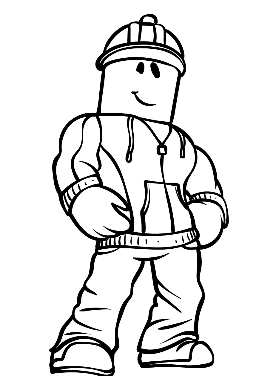 coloriage Roblox pour primaire