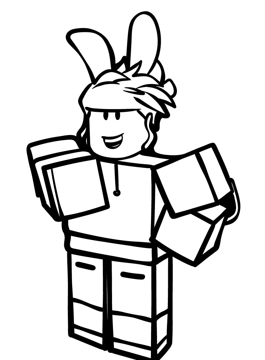 coloriage Roblox pour enfant de 7 ans