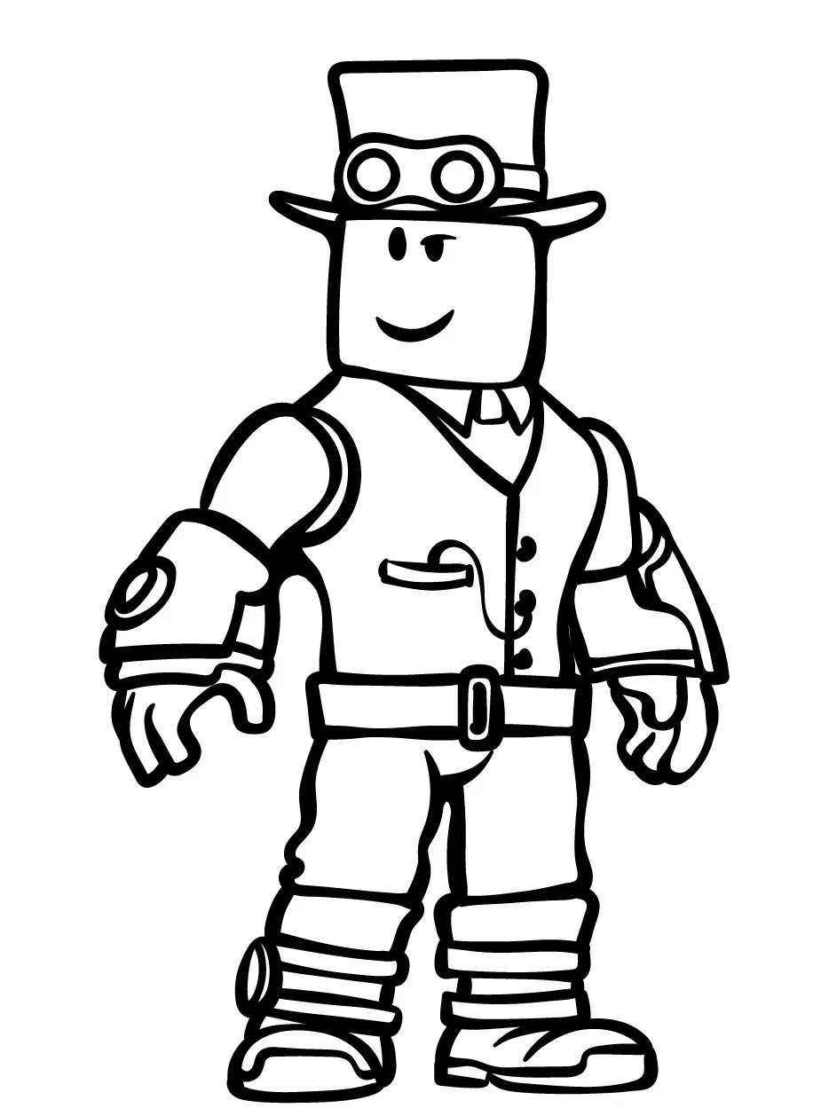 coloriage Roblox à imprimer pour enfant de 6 ans