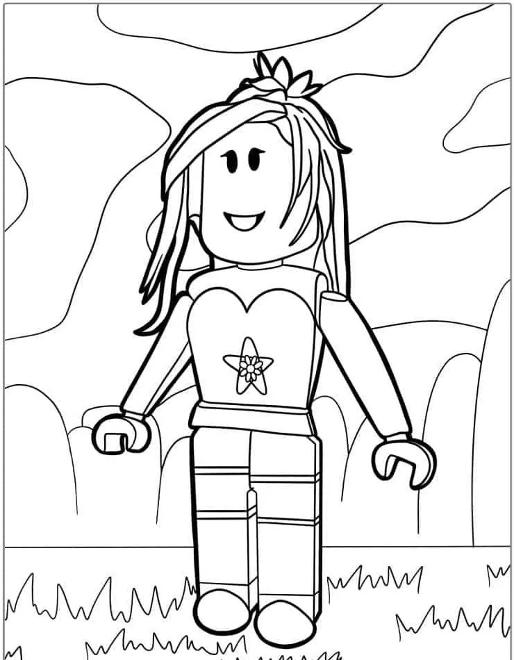 coloriage Roblox pour enfants a imprimer gratuit 1