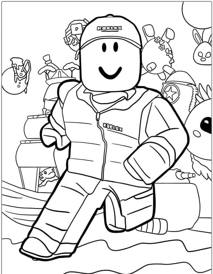 coloriage Roblox à imprimer pour enfant de 10 ans