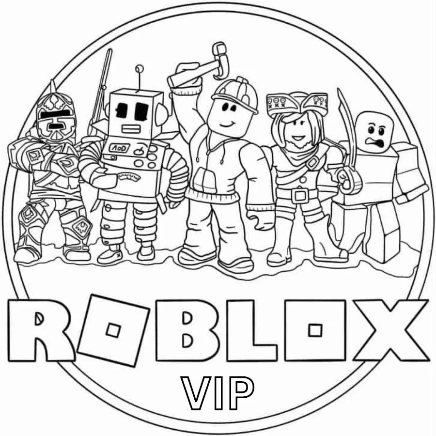 59+ Roblox para colorear PDF: explora, crea y colorea el juego