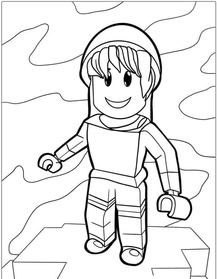 coloriage Roblox pour enfant de à imprimer