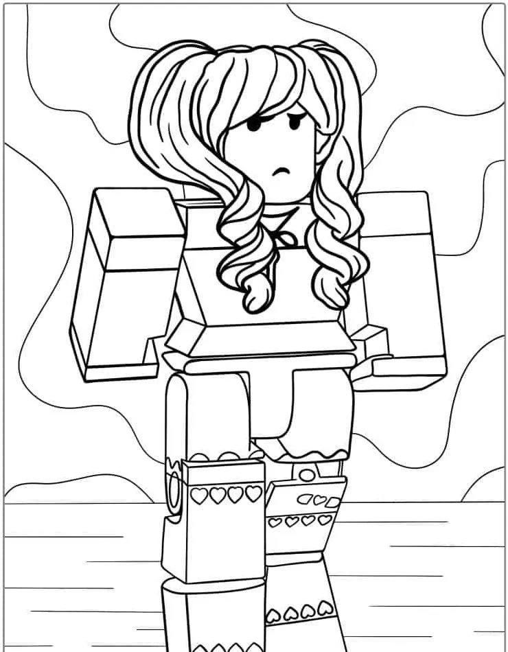 coloriage Roblox pour enfant de 2 ans