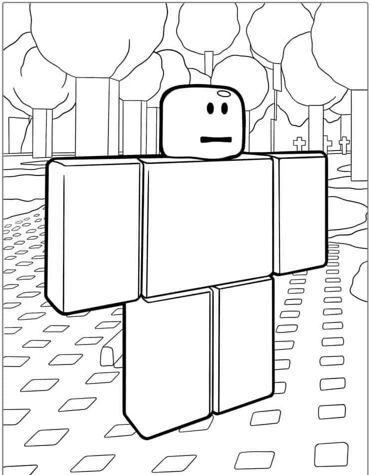 coloriage Roblox pour enfant