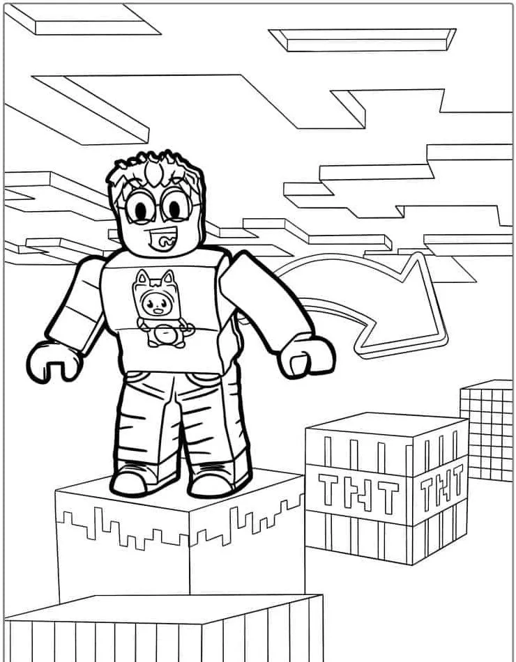 coloriage Roblox pour enfants à imprimer