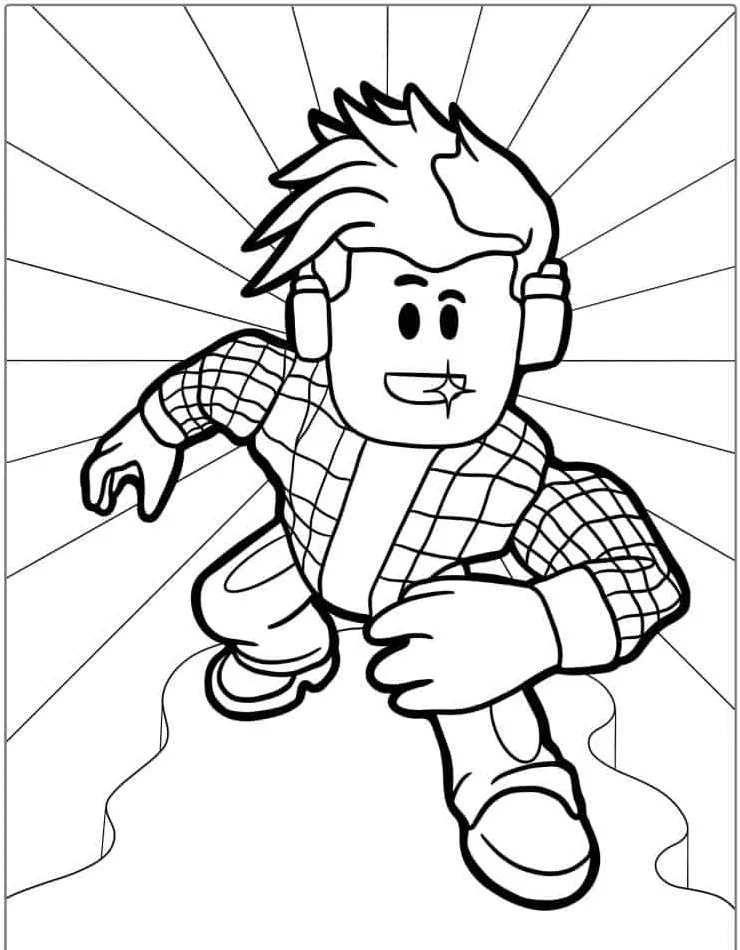 imprimer coloriage Roblox pour enfant