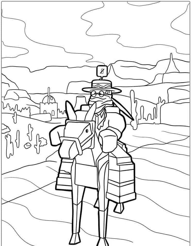 coloriage Roblox à imprimer pour enfant de 12 ans