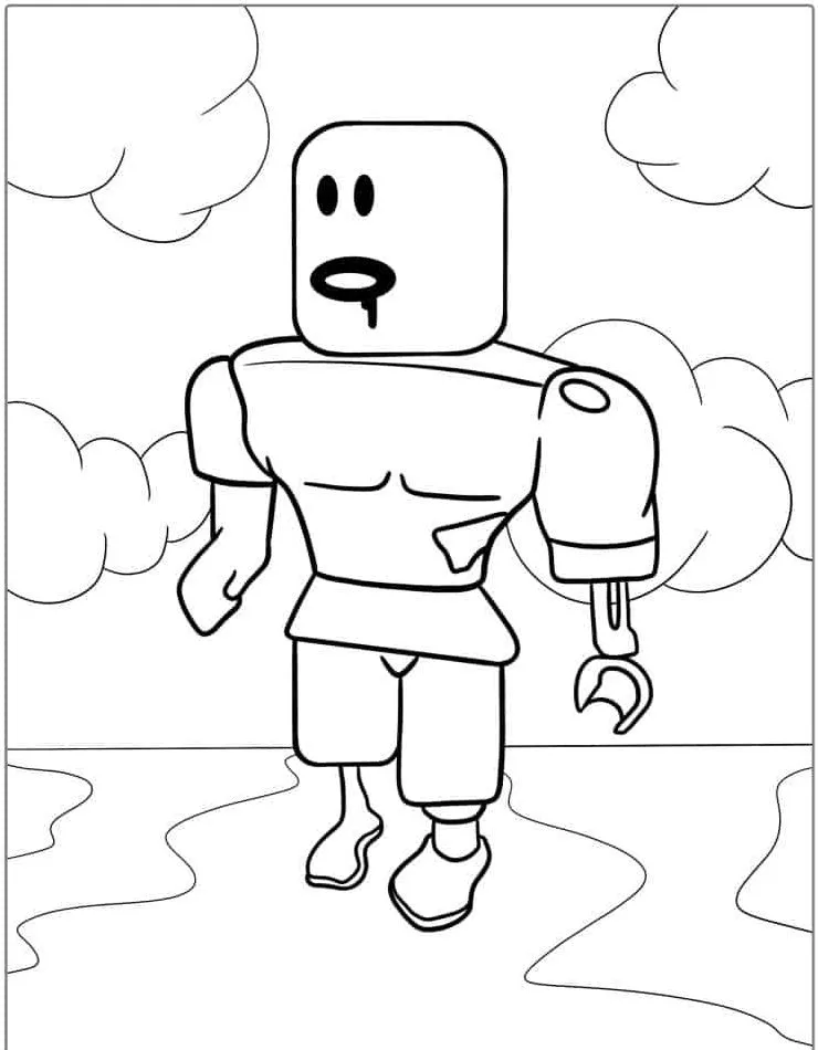 coloriage Roblox educatif pour enfant