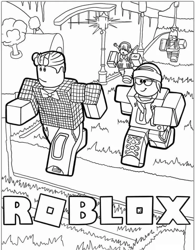 coloriage Roblox a imprimer gratuitement 1