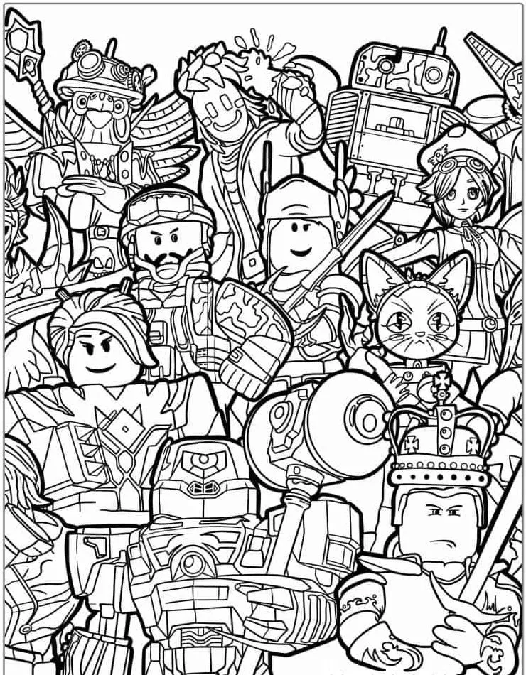 coloriage Roblox pour enfants