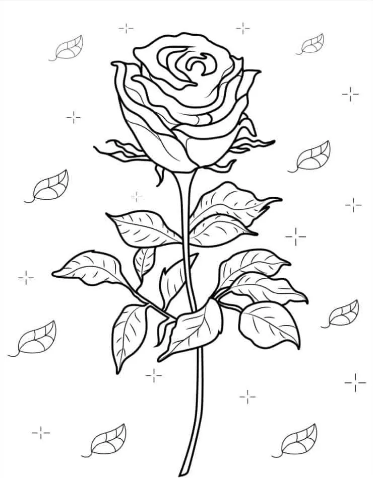 coloriage Rose en ligne