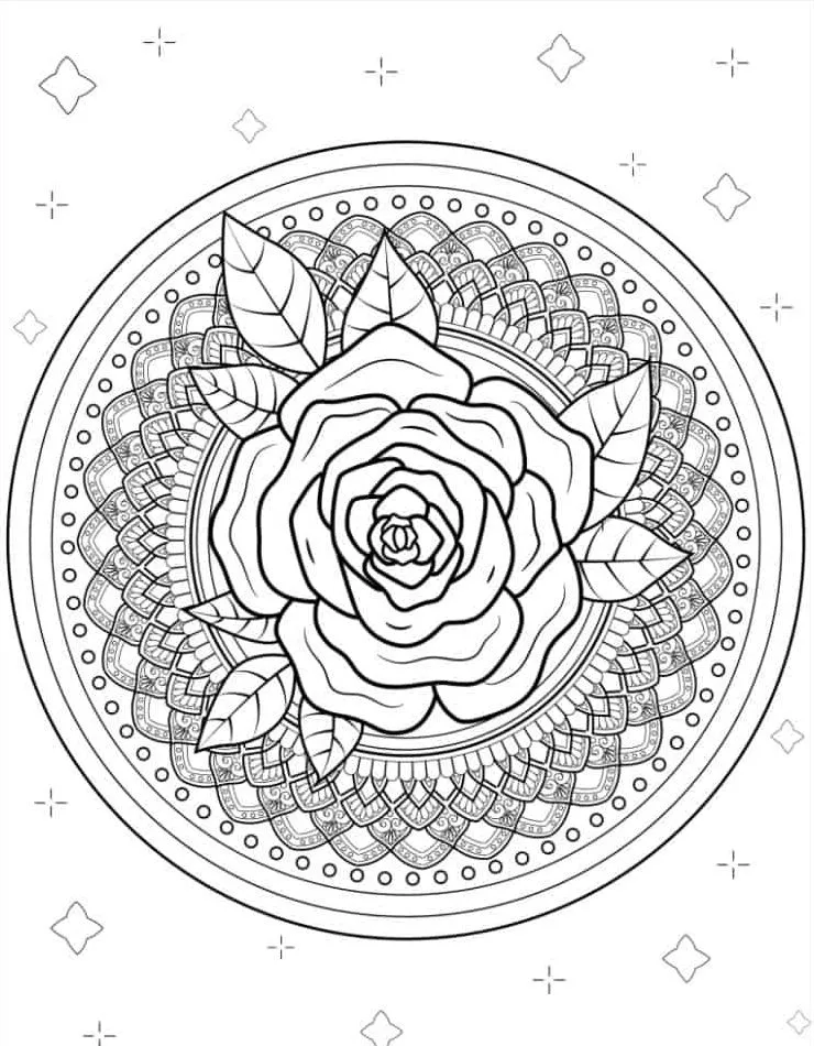 coloriage Rose a imprimer gratuitement